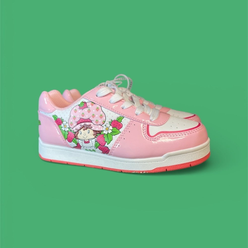 Kids Pink Strawberry Shortcake Sneakers | Size 3